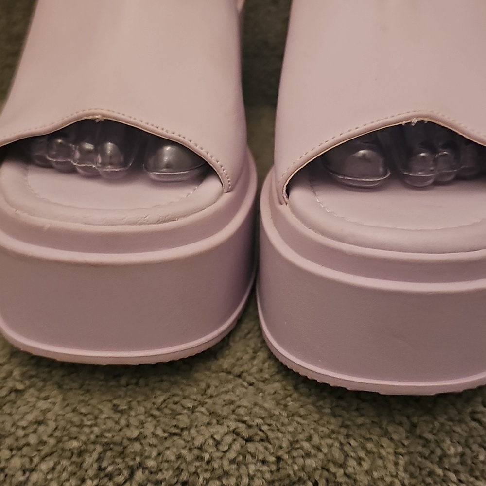 L WIndii Wedge Madden Girl Lilac Lavender Purple - Picture 7 of 11